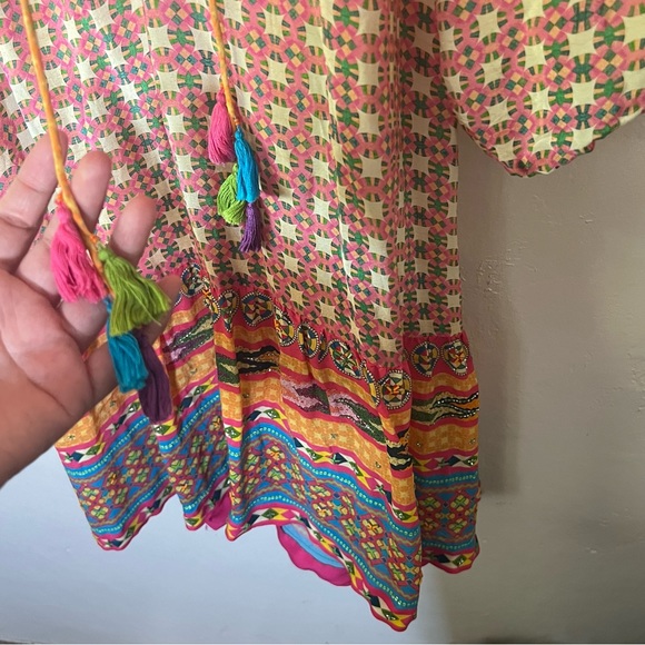 Beautiful Tanvi Kedia Printed Boho Dress XS - Picture 7 of 10